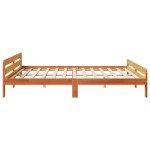 vidaXL Cadru de pat fără saltea, maro ceruit 180x200 cm lemn masiv pin vidaXL Cadru de pat fără saltea, maro ceruit 180x200 cm lemn masiv pin