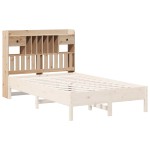 vidaXL Tăblie de pat cu depozitare, 135 cm, lemn masiv de pin