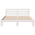 vidaXL Cadru de pat fără saltea, alb, 120x200 cm, lemn masiv pin vidaXL Cadru de pat fără saltea, alb, 120x200 cm, lemn masiv pin