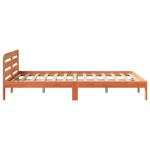 vidaXL Cadru de pat fără saltea, maro ceruit 140x200 cm lemn masiv pin vidaXL Cadru de pat fără saltea, maro ceruit 140x200 cm lemn masiv pin
