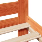vidaXL Cadru de pat fără saltea, maro ceruit 150x200 cm lemn masiv pin vidaXL Cadru de pat fără saltea, maro ceruit 150x200 cm lemn masiv pin