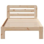vidaXL Cadru de pat fără saltea, 75x190 cm, lemn masiv de pin