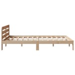 vidaXL Cadru de pat fără saltea, 135x190 cm, lemn masiv de pin vidaXL Cadru de pat fără saltea, 135x190 cm, lemn masiv de pin