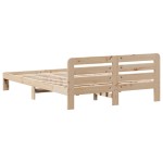 vidaXL Cadru de pat fără saltea, 135x190 cm, lemn masiv de pin vidaXL Cadru de pat fără saltea, 135x190 cm, lemn masiv de pin