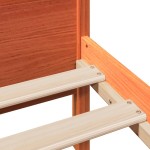 vidaXL Cadru de pat fără saltea, maro ceruit 150x200 cm lemn masiv pin vidaXL Cadru de pat fără saltea, maro ceruit 150x200 cm lemn masiv pin