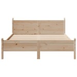 vidaXL Cadru de pat fără saltea, 140x190 cm, lemn masiv de pin vidaXL Cadru de pat fără saltea, 140x190 cm, lemn masiv de pin
