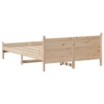 vidaXL Cadru de pat fără saltea, 120x190 cm, lemn masiv pin