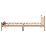 vidaXL Cadru de pat fără saltea, 75x190 cm, lemn masiv de pin