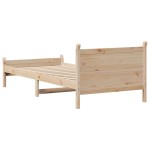 vidaXL Cadru de pat fără saltea, 75x190 cm, lemn masiv de pin