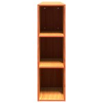 vidaXL Tăblie de pat cu depozitare maro ceruit, 200 cm, lemn masiv pin