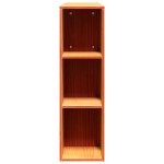 vidaXL Tăblie de pat cu depozitare maro ceruit, 150 cm, lemn masiv pin