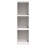 vidaXL Tăblie de pat cu depozitare alb 140 cm lemn masiv de pin