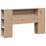 vidaXL Tăblie de pat cu depozitare, 120 cm, lemn masiv de pin