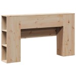 vidaXL Tăblie de pat cu depozitare, 120 cm, lemn masiv de pin