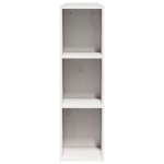 vidaXL Tăblie de pat cu depozitare alb 120 cm lemn masiv de pin