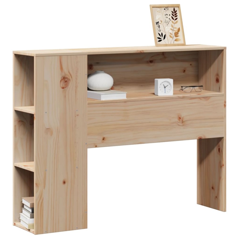 vidaXL Tăblie de pat cu depozitare, 75 cm, lemn masiv de pin