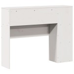 vidaXL Tăblie de pat cu depozitare alb 75 cm lemn masiv de pin