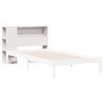 vidaXL Tăblie de pat cu depozitare alb 75 cm lemn masiv de pin