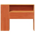 vidaXL Tăblie de pat cu depozitare maro ceruit, 75 cm, lemn masiv pin vidaXL Tăblie de pat cu depozitare maro ceruit, 75 cm, lemn masiv pin