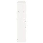 vidaXL Tăblie de pat cu depozitare alb 140 cm lemn masiv de pin
