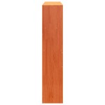 vidaXL Tăblie de pat cu depozitare maro ceruit, 135 cm, lemn masiv pin