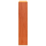 vidaXL Tăblie de pat cu depozitare maro ceruit, 100 cm, lemn masiv pin