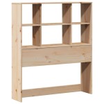 vidaXL Tăblie de pat cu depozitare, 90 cm, lemn masiv de pin