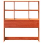 vidaXL Tăblie de pat cu depozitare maro ceruit, 90 cm, lemn masiv pin