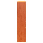 vidaXL Tăblie de pat cu depozitare maro ceruit, 90 cm, lemn masiv pin