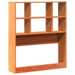 vidaXL Tăblie de pat cu depozitare maro ceruit, 75 cm, lemn masiv pin