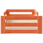 vidaXL Cadru de pat fără saltea maro ceruit 80x200 cm lemn masiv pin