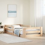 vidaXL Cadru de pat fără saltea 70x140 cm lemn masiv pin vidaXL Cadru de pat fără saltea 70x140 cm lemn masiv pin