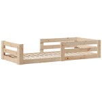 vidaXL Cadru de pat fără saltea 70x140 cm lemn masiv pin vidaXL Cadru de pat fără saltea 70x140 cm lemn masiv pin