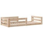 vidaXL Cadru de pat fără saltea 70x140 cm lemn masiv pin vidaXL Cadru de pat fără saltea 70x140 cm lemn masiv pin