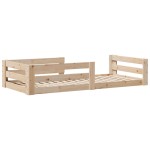 vidaXL Cadru de pat fără saltea, 75x190 cm, lemn masiv de pin