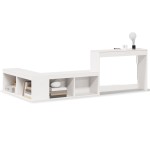 vidaXL Noptieră cu birou, alb, 232x122x75 cm lemn masiv de pin vidaXL Noptieră cu birou, alb, 232x122x75 cm lemn masiv de pin