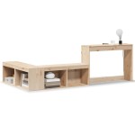 vidaXL Noptieră cu birou, 232x112x75 cm lemn masiv de pin vidaXL Noptieră cu birou, 232x112x75 cm lemn masiv de pin