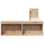 vidaXL Noptieră cu birou, 232x112x75 cm lemn masiv de pin vidaXL Noptieră cu birou, 232x112x75 cm lemn masiv de pin