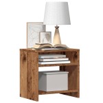 vidaXL Noptiere, 2 buc, lemn învechit, 40x30x40 cm, lemn prelucrat