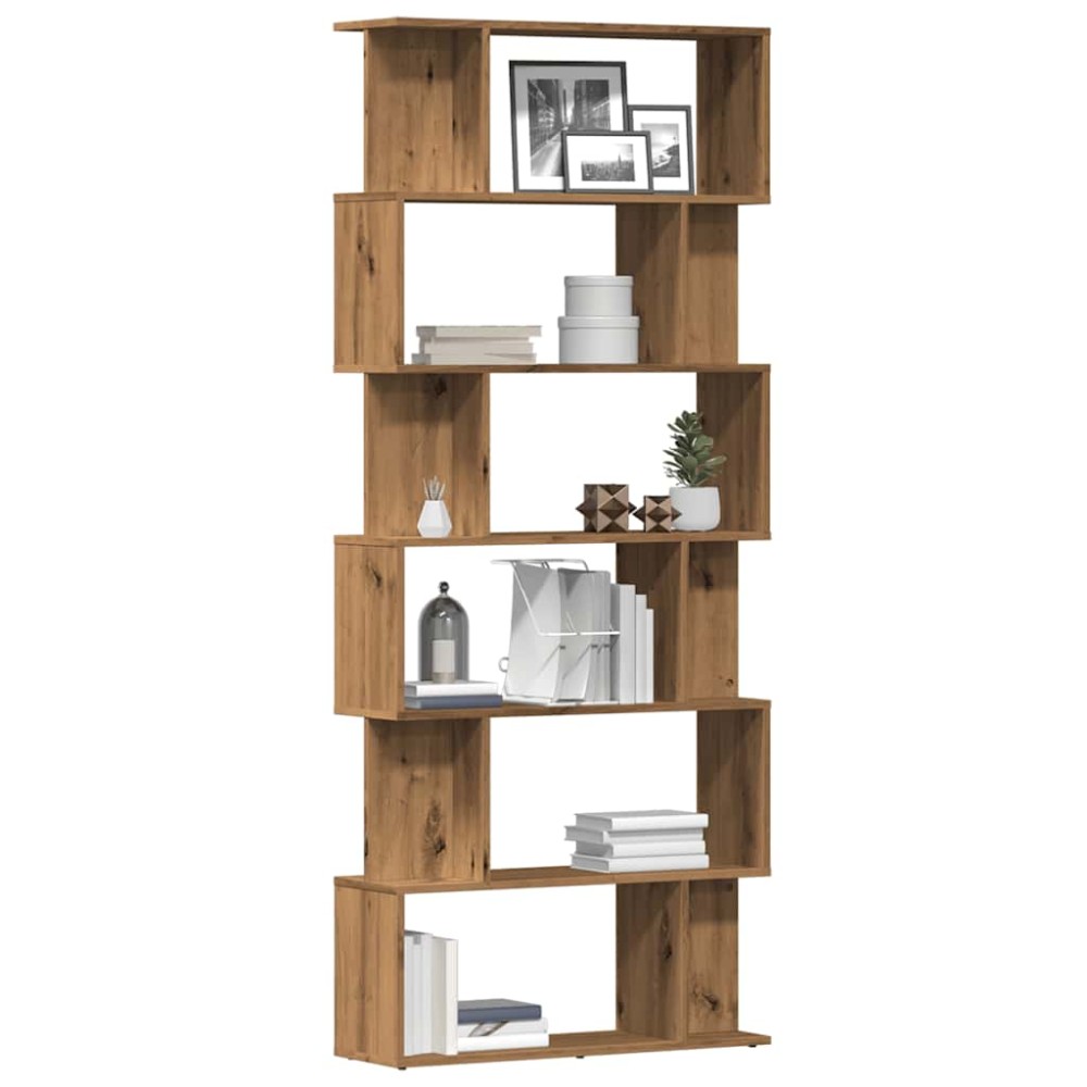 vidaXL Dulap cu cărți Artisan Stejar 80x24x192 cm Lemn prelucrat