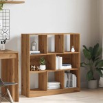 vidaXL Dulap cărți Artisan Stejar 97,5x29,5x100 cm Lemn prelucrat vidaXL Dulap cărți Artisan Stejar 97,5x29,5x100 cm Lemn prelucrat