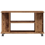 vidaXL Dulap TV cu roți, lemn vechi, 80x40x45 cm, lemn prelucrat vidaXL Dulap TV cu roți, lemn vechi, 80x40x45 cm, lemn prelucrat