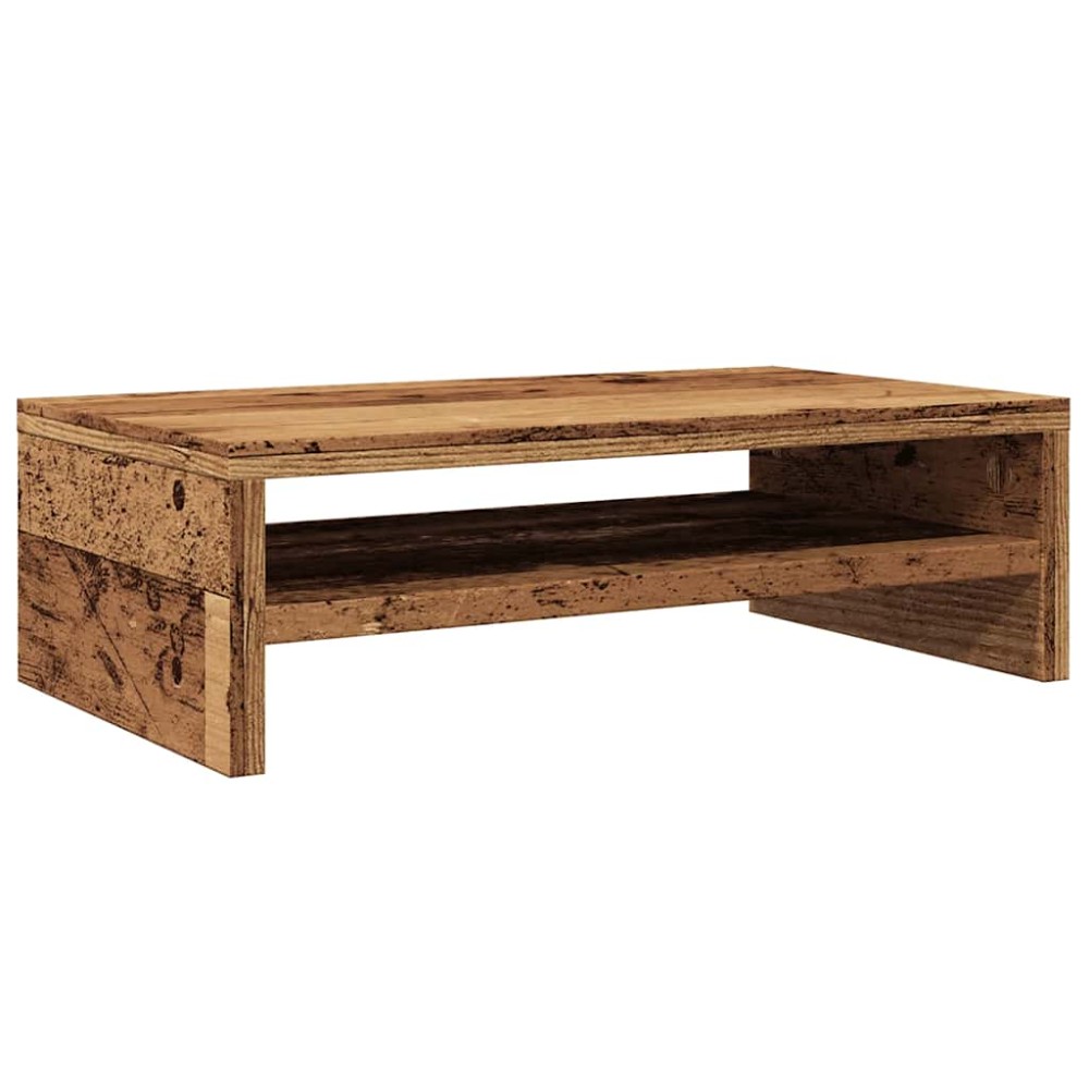 vidaXL Suport pentru monitor Lemn vechi 42x24x13 cm Lemn prelucrat