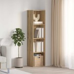 vidaXL Dulap cărți/Dulap TV Artisan Stejar 36x30x143cm Lemn prelucrat vidaXL Dulap cărți/Dulap TV Artisan Stejar 36x30x143cm Lemn prelucrat