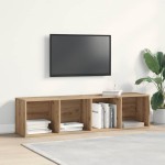 vidaXL Dulap cărți/Dulap TV Artisan Stejar 36x30x143cm Lemn prelucrat vidaXL Dulap cărți/Dulap TV Artisan Stejar 36x30x143cm Lemn prelucrat
