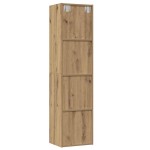 vidaXL Dulap cărți/Dulap TV Artisan Stejar 36x30x143cm Lemn prelucrat vidaXL Dulap cărți/Dulap TV Artisan Stejar 36x30x143cm Lemn prelucrat