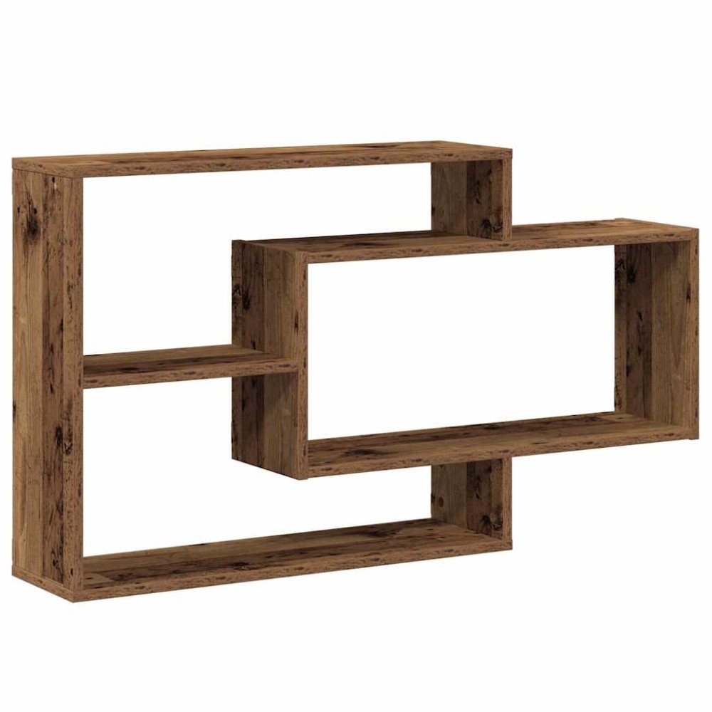 vidaXL Raft de perete, lemn vechi, 104x20x58,5 cm, lemn prelucrat