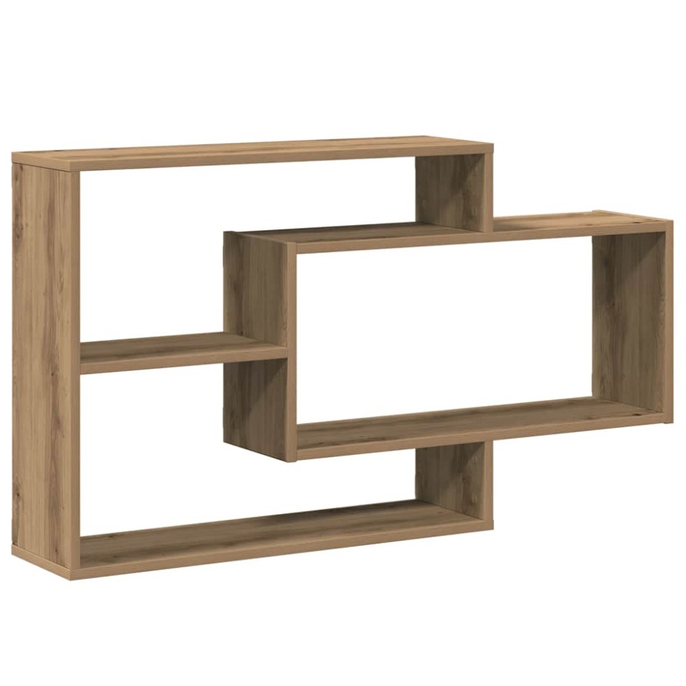 vidaXL Raft de perete, stejar artizanal, 104x20x58,5 cm lemn prelucrat