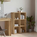 vidaXL Dulap cu cărți/Dulap pentru stejar Artisan Lemn prelucrat vidaXL Dulap cu cărți/Dulap pentru stejar Artisan Lemn prelucrat