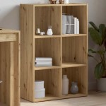 vidaXL Dulap cu cărți/Dulap pentru stejar Artisan Lemn prelucrat vidaXL Dulap cu cărți/Dulap pentru stejar Artisan Lemn prelucrat
